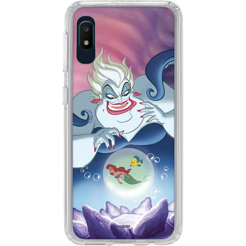 Disney Villains Ursula Ariel and Flounder Galaxy A10e Clear Case