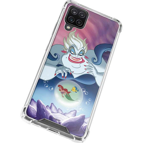 Disney Villains Ursula Ariel and Flounder Galaxy A12 Clear Case