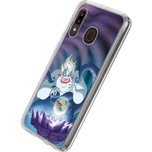 Disney Villains Ursula Ariel and Flounder Galaxy A20 Clear Case