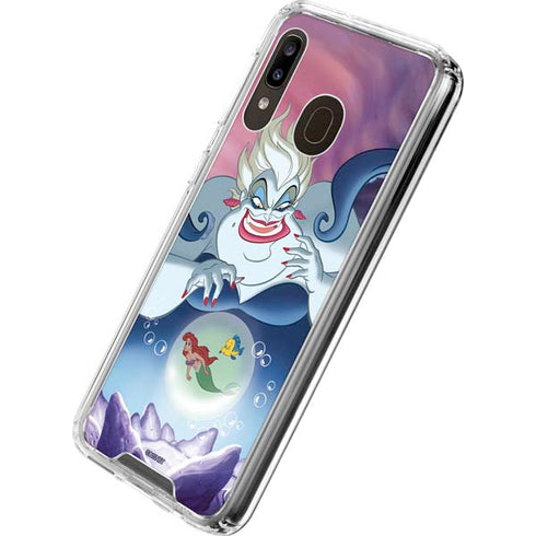 Disney Villains Ursula Ariel and Flounder Galaxy A30 Clear Case