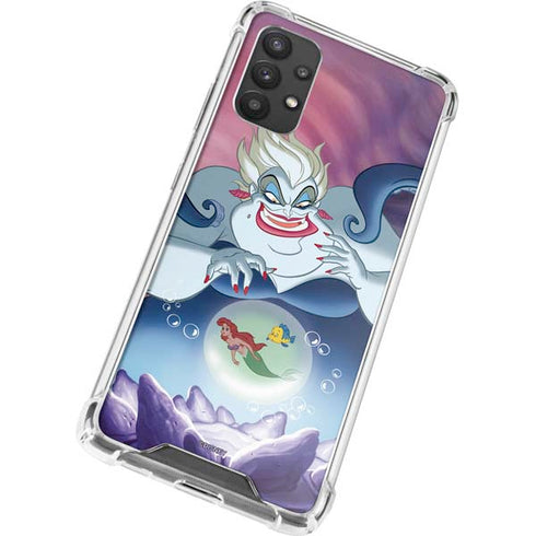 Disney Villains Ursula Ariel and Flounder Galaxy A32 5G Clear Case