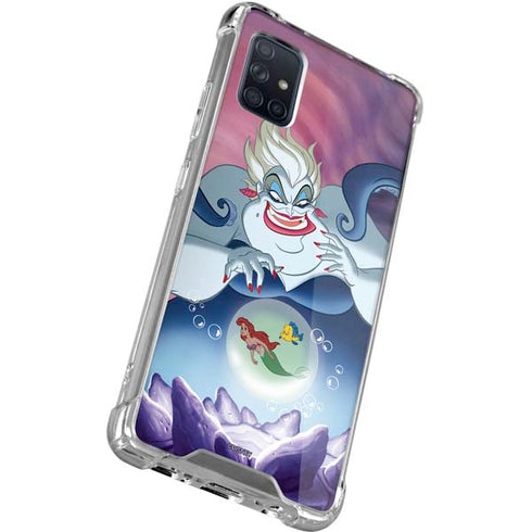 Disney Villains Ursula Ariel and Flounder Galaxy A71 5G Clear Case