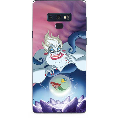 Disney Villains Ursula Ariel and Flounder Galaxy Note 9 Skin