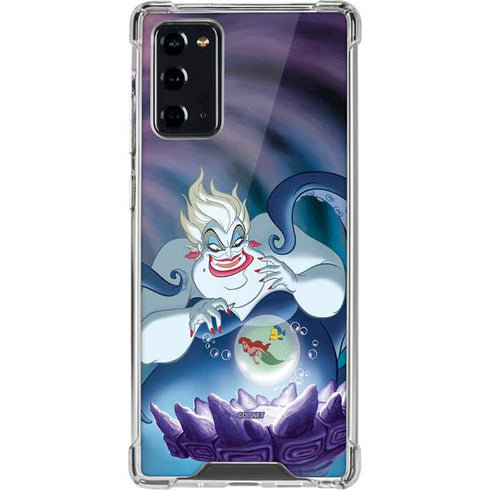 Disney Villains Ursula Ariel and Flounder Galaxy Note20 5G Clear Case