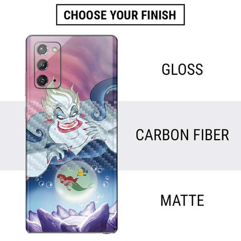 Disney Villains Ursula Ariel and Flounder Galaxy Note20 5G Skin