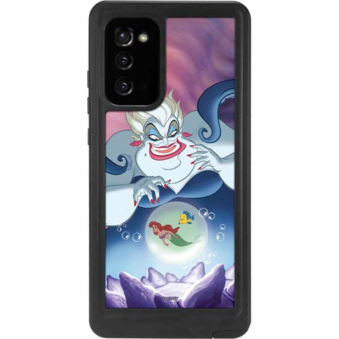 Disney Villains Ursula Ariel and Flounder Galaxy Note20 5G Waterproof Case