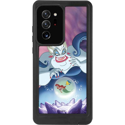 Disney Villains Ursula Ariel and Flounder Galaxy Note20 Ultra 5G Waterproof Case