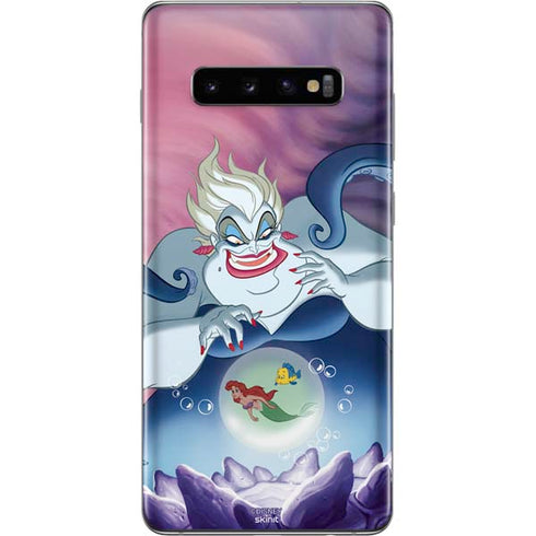 Disney Villains Ursula Ariel and Flounder Galaxy S10 Plus Skin