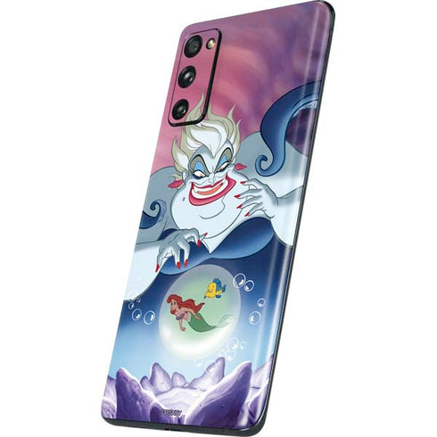 Disney Villains Ursula Ariel and Flounder Galaxy S20 Fan Edition Skin
