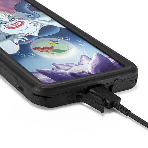 Disney Villains Ursula Ariel and Flounder Galaxy S20 Waterproof Case