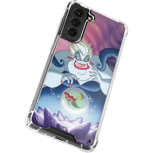 Disney Villains Ursula Ariel and Flounder Galaxy S21 Plus 5G Clear Case