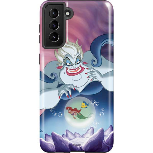Disney Villains Ursula Ariel and Flounder Galaxy S21 Plus 5G Pro Case
