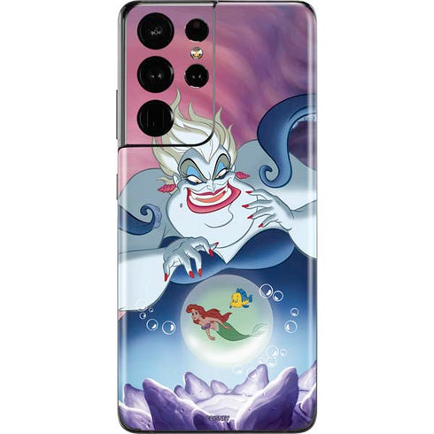 Disney Villains Ursula Ariel and Flounder Galaxy S21 Ultra 5G Skin