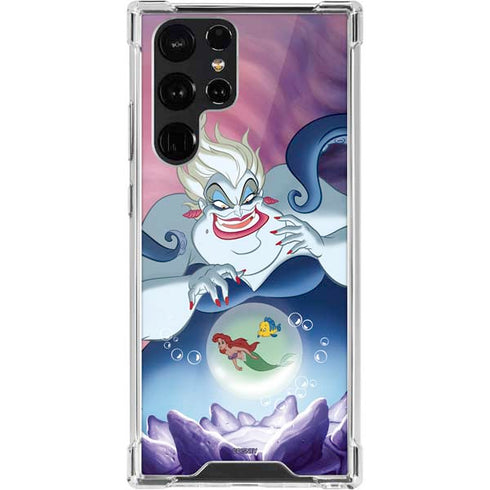 Disney Villains Ursula Ariel and Flounder Galaxy S22 Ultra Clear Case
