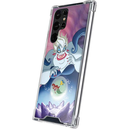 Disney Villains Ursula Ariel and Flounder Galaxy S22 Ultra Clear Case