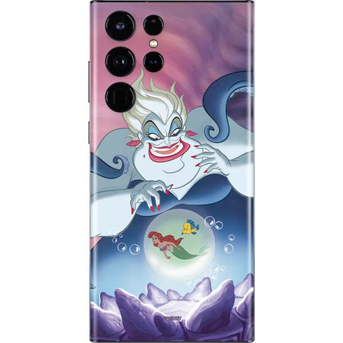 Disney Villains Ursula Ariel and Flounder Galaxy S22 Ultra Skin
