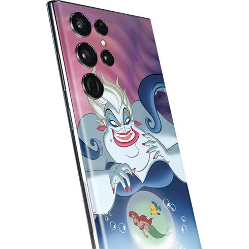 Disney Villains Ursula Ariel and Flounder Galaxy S22 Ultra Skin