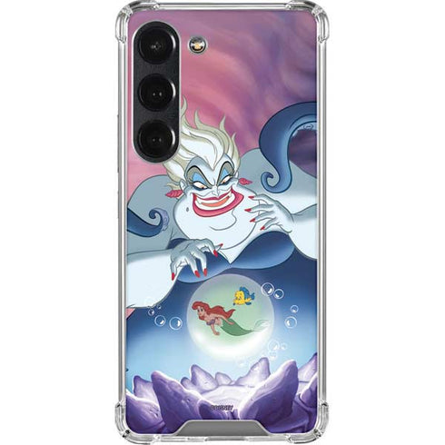 Disney Villains Ursula Ariel and Flounder Galaxy S23 Clear Case