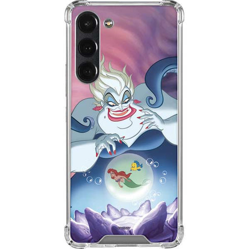Disney Villains Ursula Ariel and Flounder Galaxy S23 Plus Clear Case