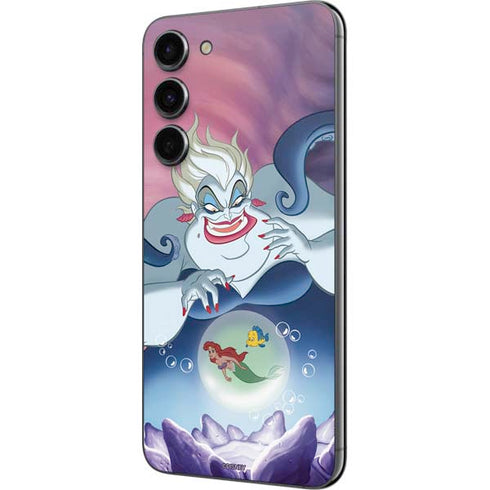 Disney Villains Ursula Ariel and Flounder Galaxy S23 Plus Skin