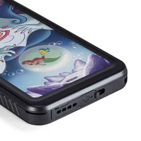 Disney Villains Ursula Ariel and Flounder Galaxy S23 Waterproof Case
