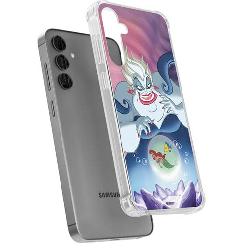 Disney Villains Ursula Ariel and Flounder Galaxy S24 Plus Clear Case