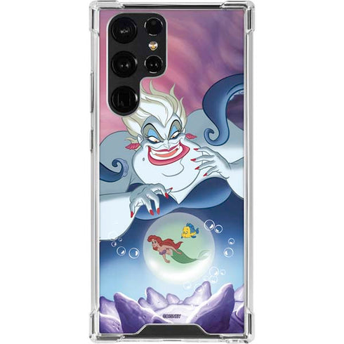Disney Villains Ursula Ariel and Flounder Galaxy S24 Ultra Clear Case