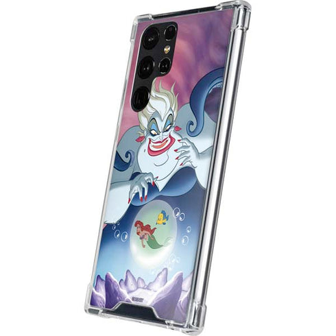Disney Villains Ursula Ariel and Flounder Galaxy S24 Ultra Clear Case