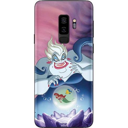 Disney Villains Ursula Ariel and Flounder Galaxy S9 Plus Skin