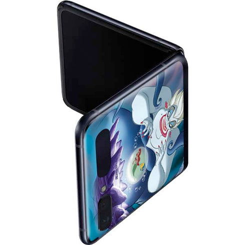 Disney Villains Ursula Ariel and Flounder Galaxy Z Flip Skin