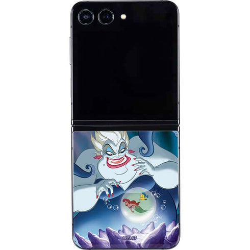 Disney Villains Ursula Ariel and Flounder Galaxy Z Flip5 5G Skin