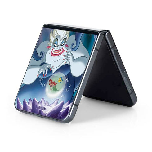 Disney Villains Ursula Ariel and Flounder Galaxy Z Flip5 5G Skin