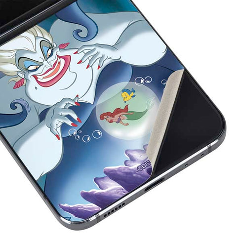 Disney Villains Ursula Ariel and Flounder Galaxy Z Flip5 5G Skin