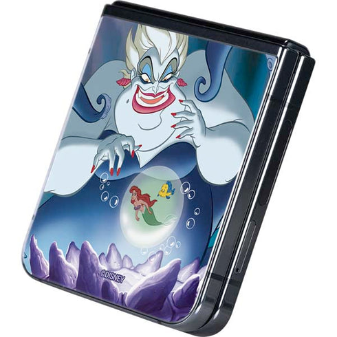 Disney Villains Ursula Ariel and Flounder Galaxy Z Flip5 5G Skin