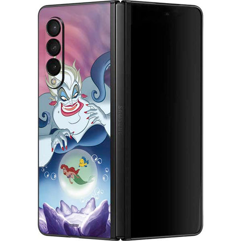 Disney Villains Ursula Ariel and Flounder Galaxy Z Fold3 5G Skin