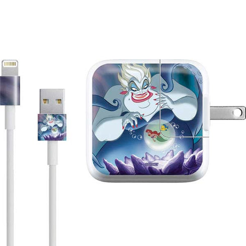 Disney Villains Ursula Ariel and Flounder iPad Charger (10W USB) Skin