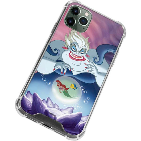 Disney Villains Ursula Ariel and Flounder iPhone 11 Pro Max Clear Case