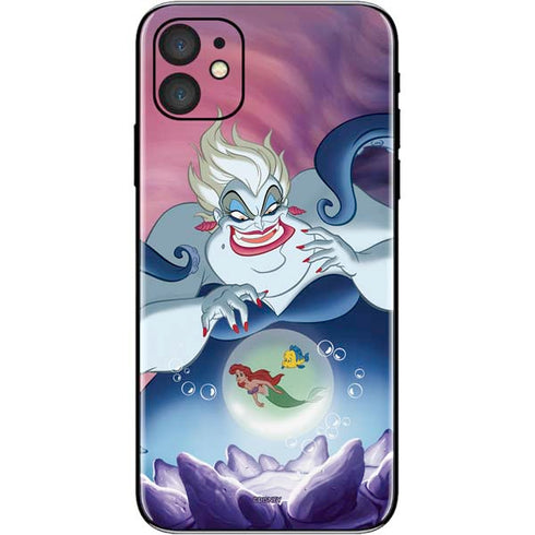 Disney Villains Ursula Ariel and Flounder iPhone 11 Skin