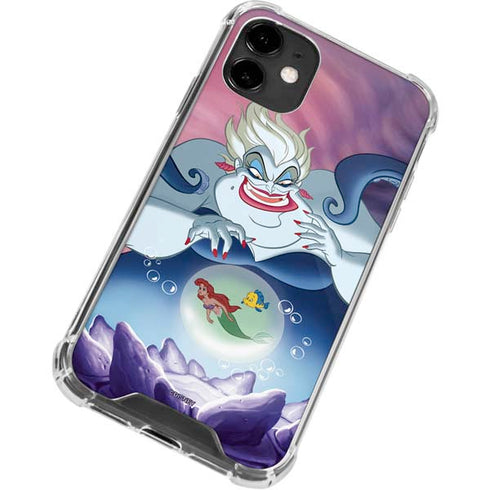 Disney Villains Ursula Ariel and Flounder iPhone 12 Clear Case
