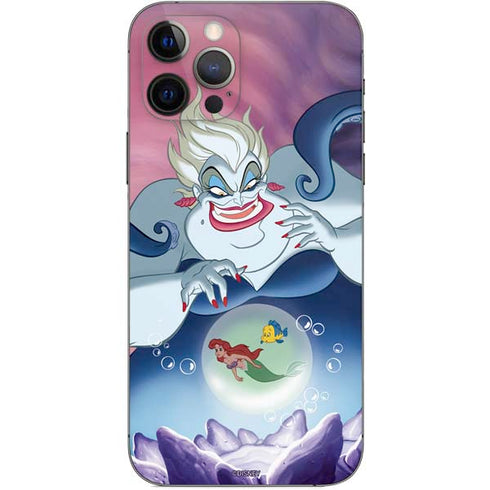 Disney Villains Ursula Ariel and Flounder iPhone 12 Pro Skin