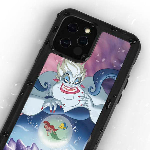 Disney Villains Ursula Ariel and Flounder iPhone 12 Pro Waterproof Case