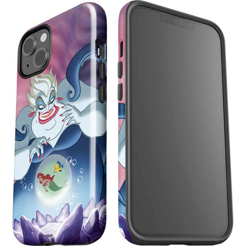 Disney Villains Ursula Ariel and Flounder iPhone 15 Plus Impact Case