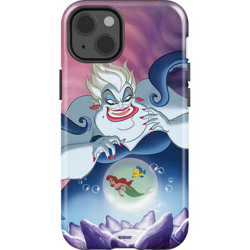 Disney Villains Ursula Ariel and Flounder iPhone 14 Impact Case