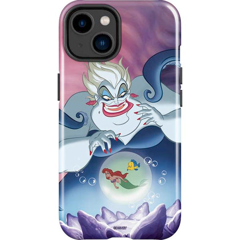 Disney Villains Ursula Ariel and Flounder iPhone 15 Plus Impact Case