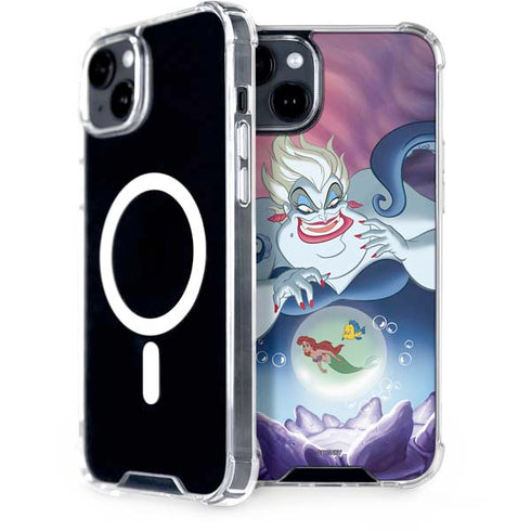 Disney Villains Ursula Ariel and Flounder iPhone 15 Plus MagSafe Case