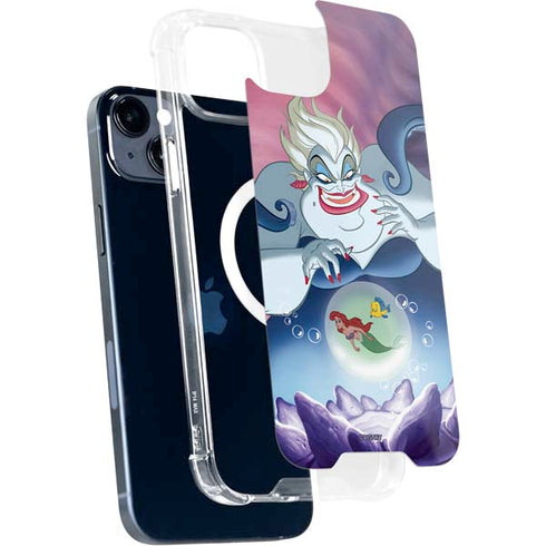 Disney Villains Ursula Ariel and Flounder iPhone 15 Plus MagSafe Case