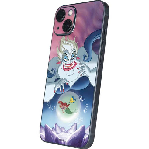 Disney Villains Ursula Ariel and Flounder iPhone 14 Plus Skin
