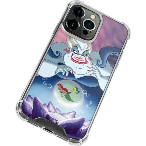 Disney Villains Ursula Ariel and Flounder iPhone 14 Pro Clear Case