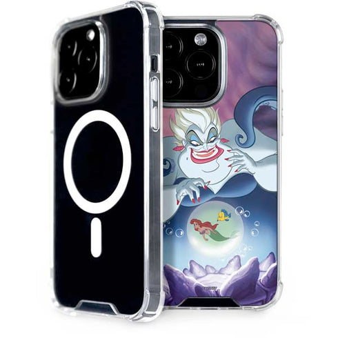 Disney Villains Ursula Ariel and Flounder iPhone 15 Pro MagSafe Case