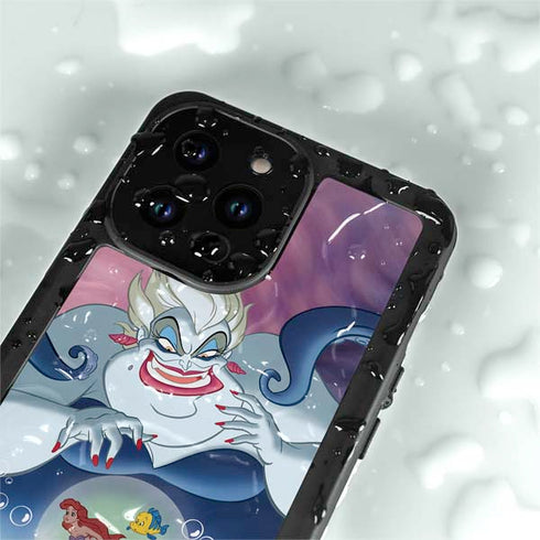 Disney Villains Ursula Ariel and Flounder iPhone 14 Pro Max Waterproof Case